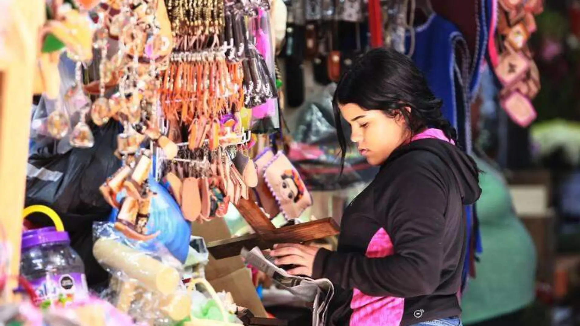 Comerciantes en el Mercado Gómez Palacio en Durango